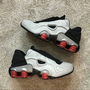 Nike | Shoes | Nike Shox Xt Silver Black Red 20 Sneakers Shoes | Poshmark